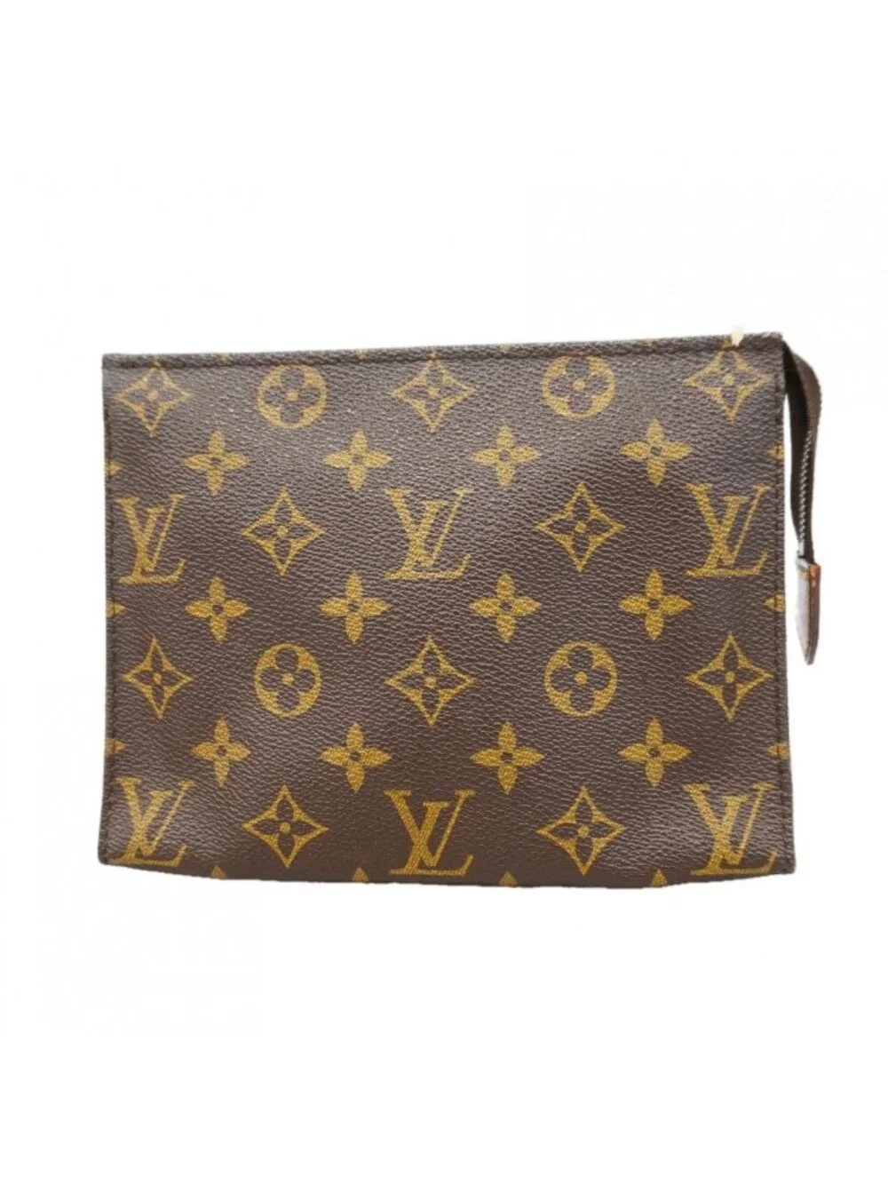 Louis Vuitton Pouch Monogram Pochette Toilet 19 Brown